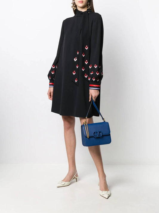 Valentino - Sequin Long Sleeve Dress