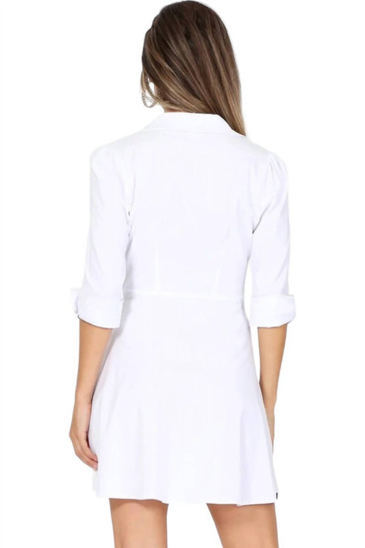 French Kyss - Emily Wrap Side Tie Mini Dress