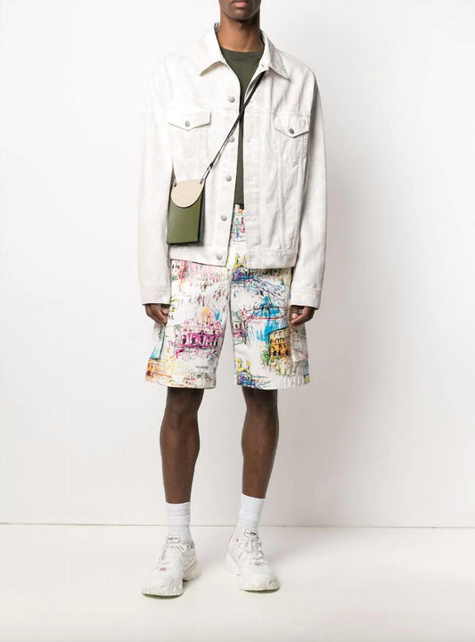 Valentino - Roman Sketches Print Bermuda Shorts