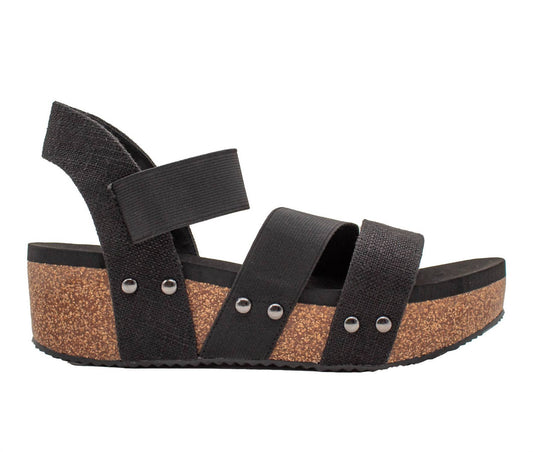 Volatile - Women's Picnic Linen Wedge