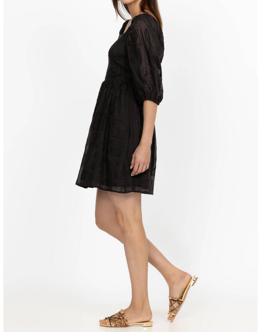 Johnny Was - Love Ella Eyelet Embroidered Mini Dress