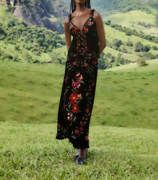 Farm Rio - Belle Garden Scallop Sleeveless Top