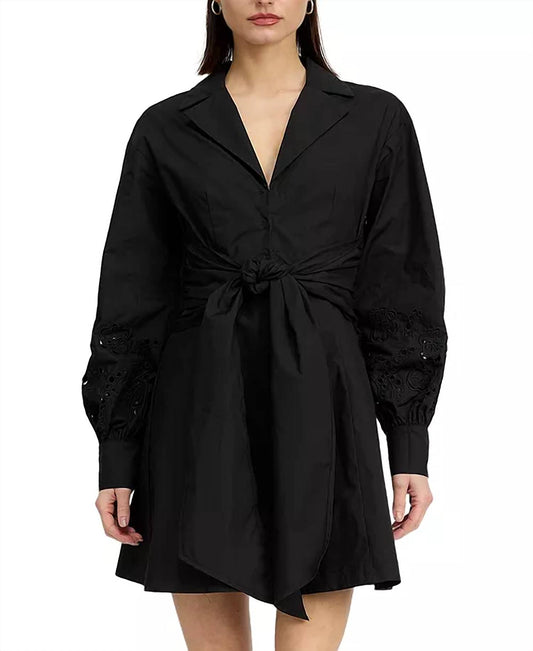 En Saison - Benedetta Cotton Tie-waist Shirtdress