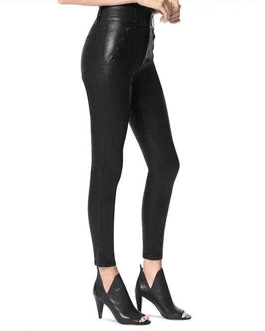 Joe'S Jeans - The Georgia High Rise Button Skinny Leather Pants