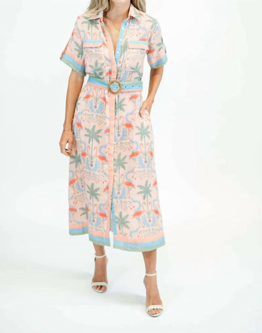 Marigold - Penelope Linen Button-down Maxi Dress