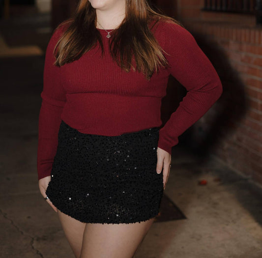 Tcec - Brooklyn Sequin Mini Skort