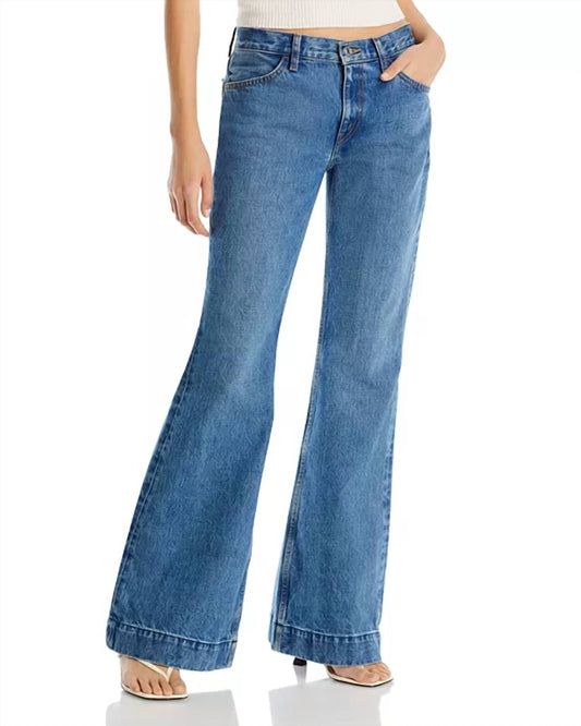Re/Done - 70s Low Rise Bell Bottom Wide Leg Jeans