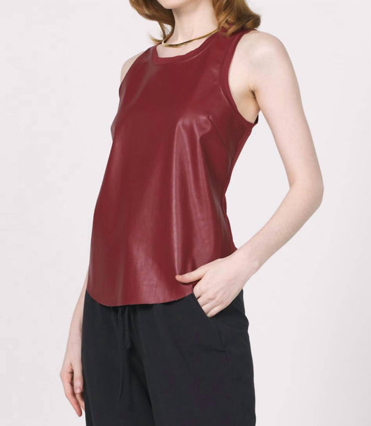 Another Love - Carmela Vegan Leather Tank