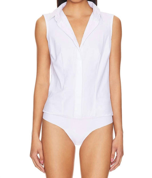 Commando - CLASSIC SLEEVELESS BUTTON DOWN BODYSUIT