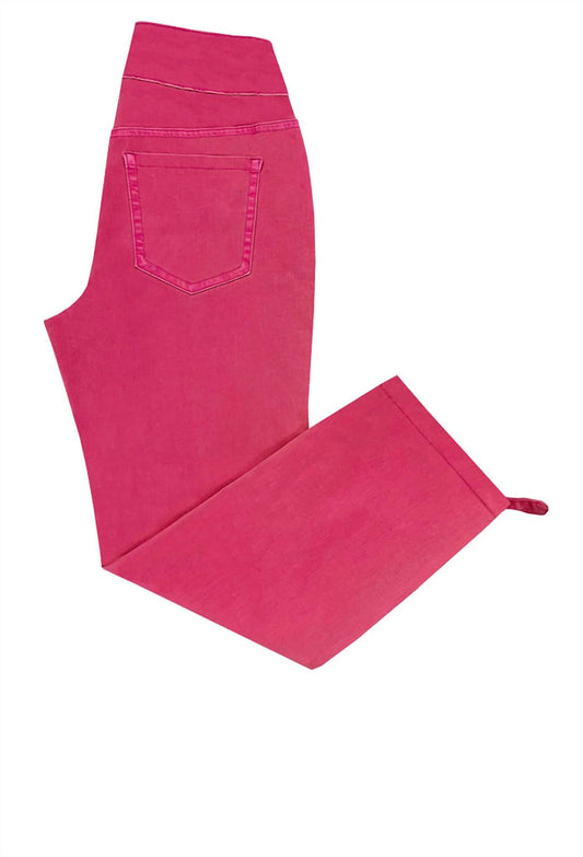 Ethyl - Women's Pull On Ankle Ties Capri