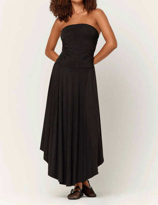 Project Social T - Goddess Strapless Shirred Dress
