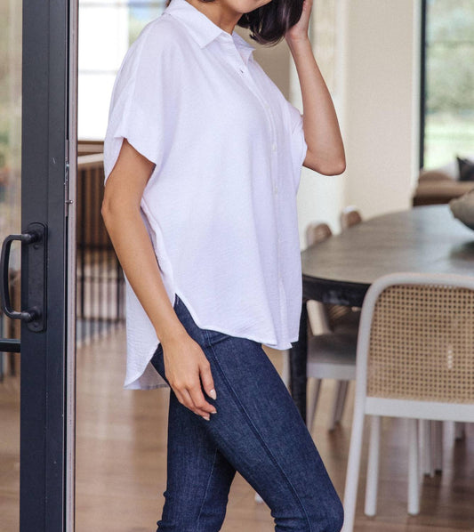 Jodifl - Sweet Simplicity Button Down Blouse