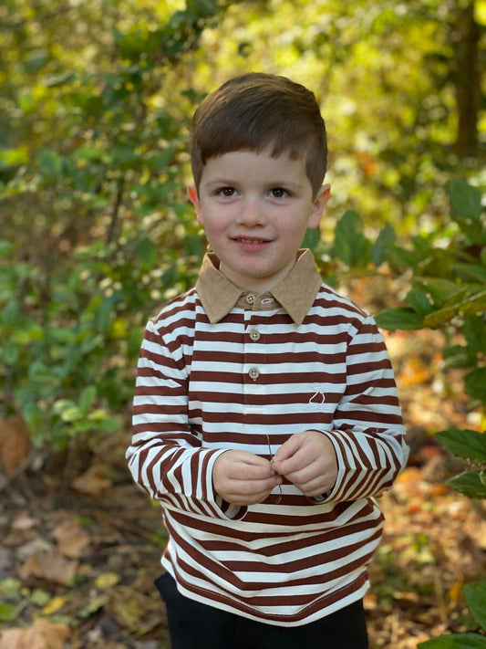Me & Henry - Boy's Waverly Stripe Polo