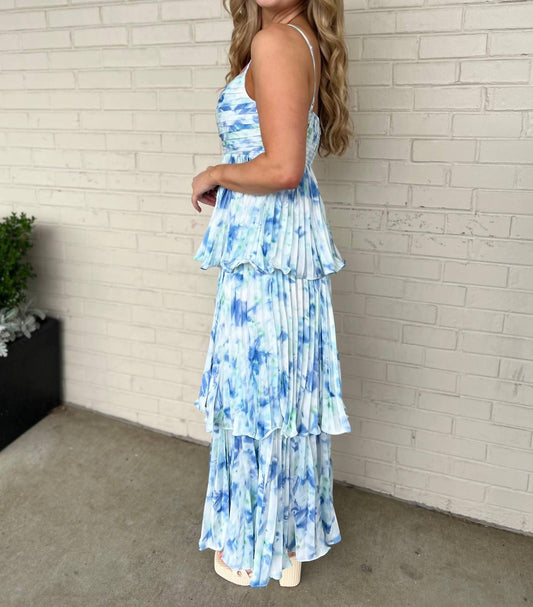 Lalavon - Emerson Tiered Sleeveless Maxi Dress