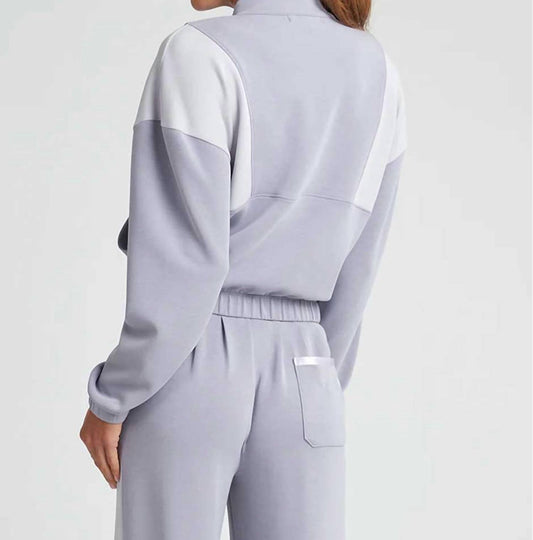 Thrive Societe - Blocked Half Zip Pullover