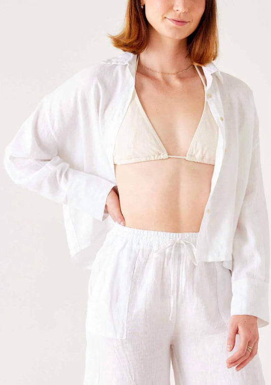 Mersea - Hermosa Linen Boxy Button-up