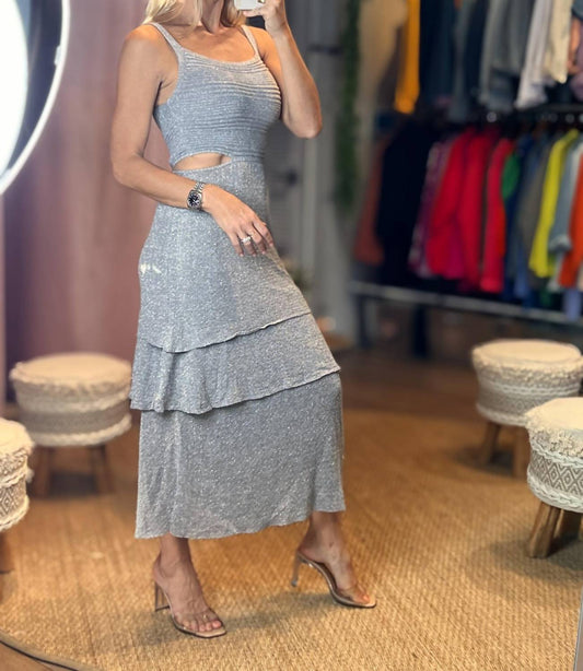 Aurora - Paulina Lurex Crochet Dress