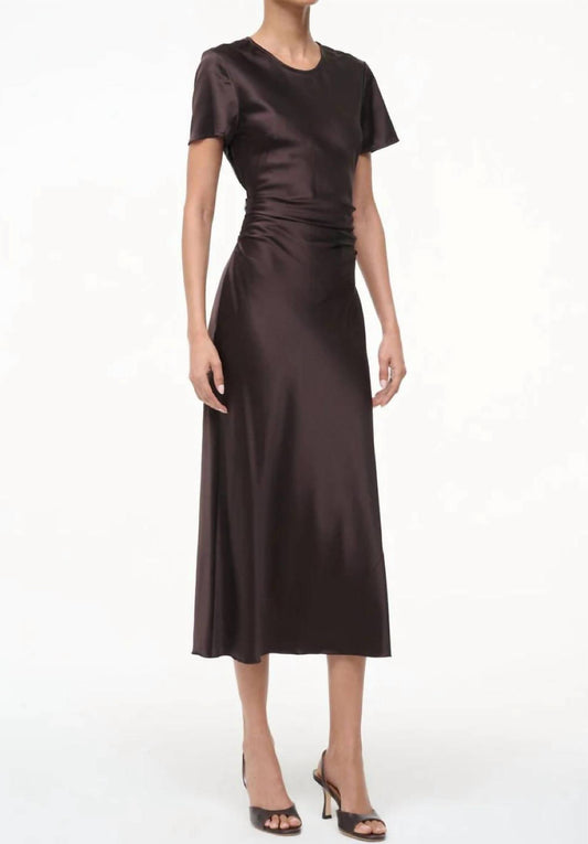 Staud - Marcel Silk Midi Dress