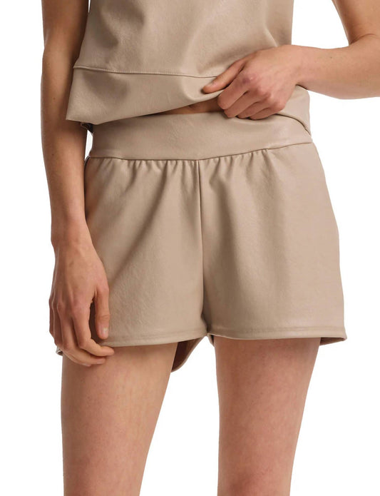 Commando - Faux Leather Relaxed Shorts