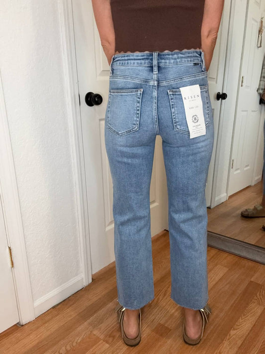 Risen - Sparkle And Shine Straight Leg Rhinestone Jeans