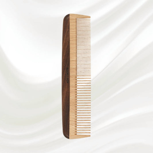 Koh-I-Noor Beauty Usa - Women's Legno Beech And Kotibe Wood Wide And Close Spread Tooth Comb
