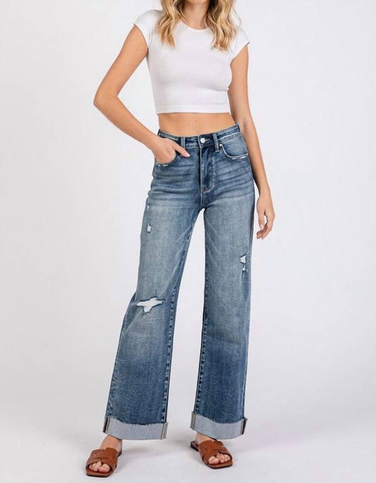 Petra153 - Vintage Drift Wide-leg Jeans