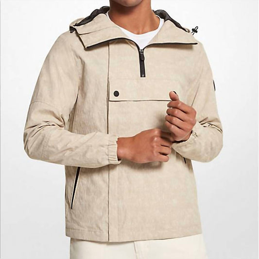 Michael Kors - Crinkled Woven Hoodie Cargo Jacket