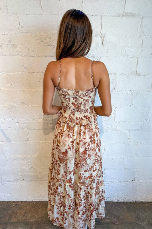 Olivaceous - Texas Hold 'Em Smocked Dress