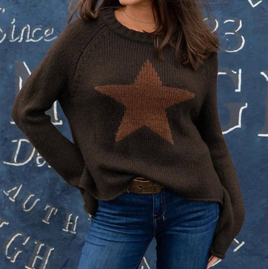 Wooden Ships - Long Sleeve Star Raglan Sweater