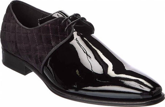 Mezlan - Men's Velvet Patent Leather Oxford