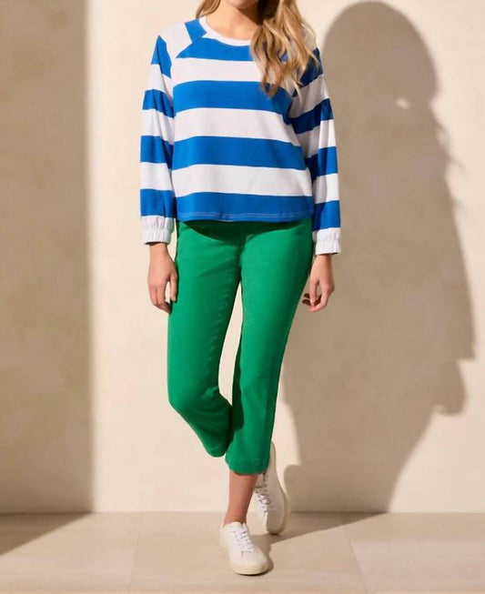 Tribal - Cabana Stripe Slub Knit Balloon Sleeve