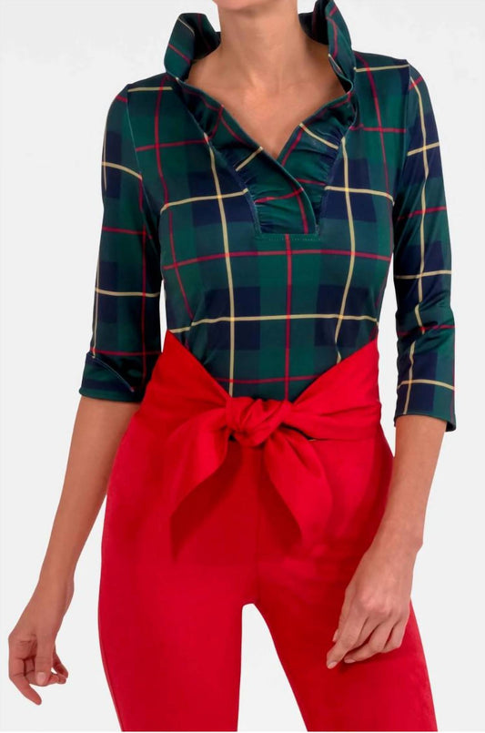 Gretchen Scott - Stand Up Ruffle Neck Top