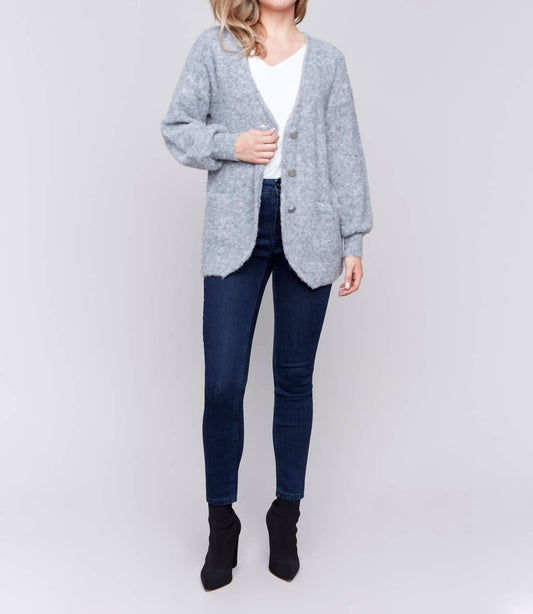 Charlie B - Boucle Knit Long Cardigan