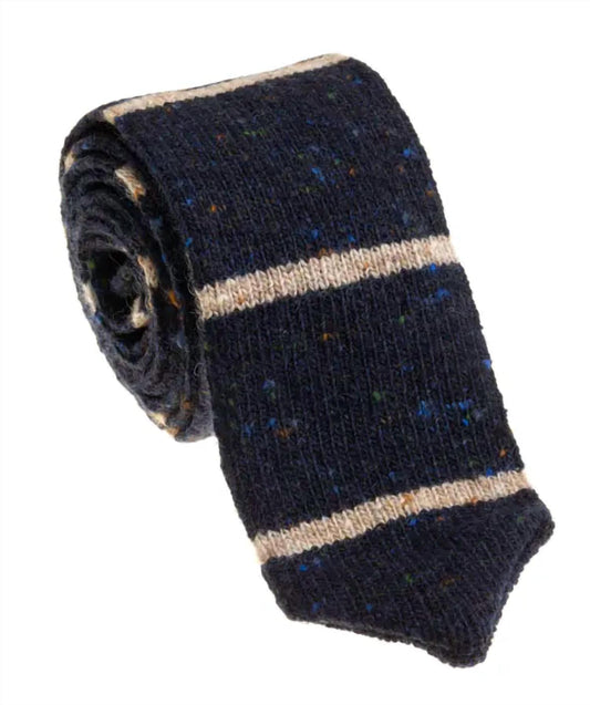 Pacific Silk - Wool Stripe Knit Tie