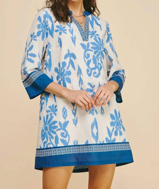 Pinch - Contrast Floral Print Mini Dress