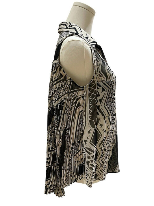 Bcbgmaxazria - Pleated Chiffon Tunic Top