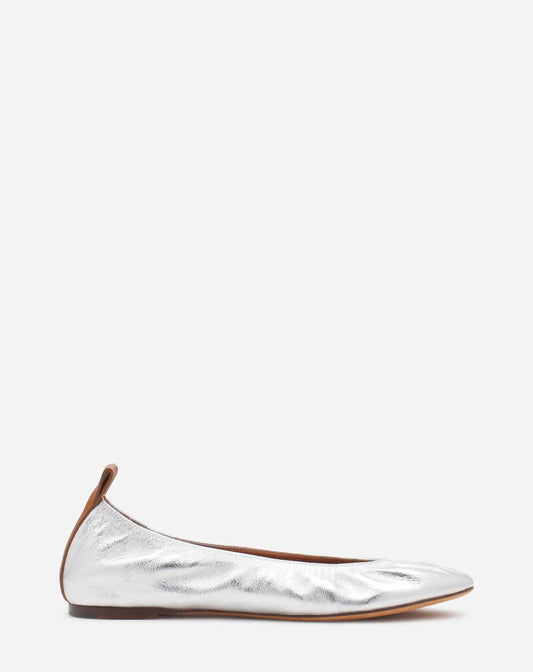 Lanvin - Women's Metallic Leather Ballerina Flat