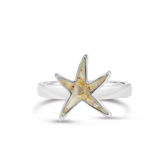 Dune Jewelry - Women's Delicate Starfish Shaped Ring