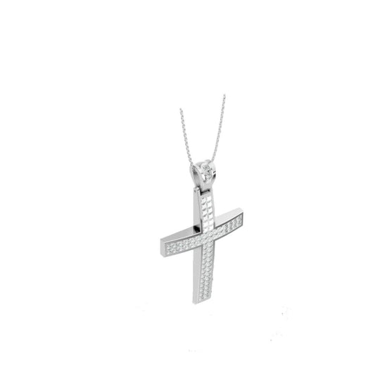 Aamiaa - Stan-p-1.14-3.11-14w Natural Diamond Cross Pendant