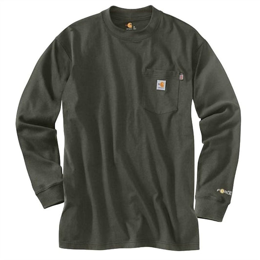 Carhartt - Men's Force Long Sleeve Pocket Tee Shirt