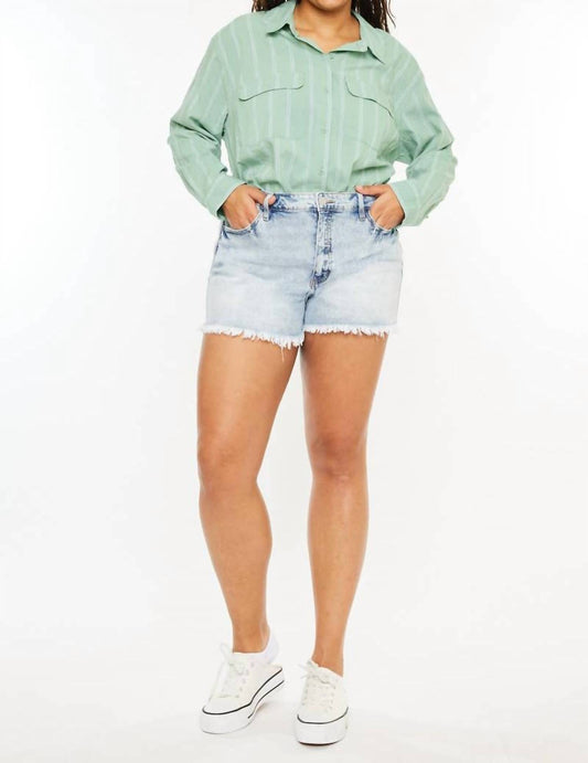 Kancan - Mom Fit Denim Shorts - Plus