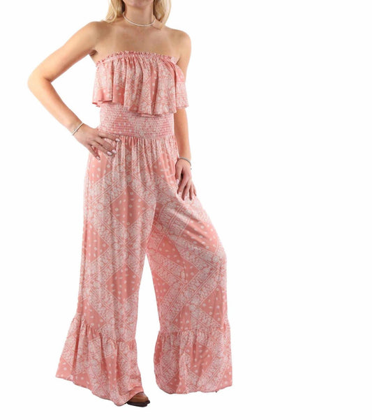 Scully - Strapless Ruffle Trim Romper