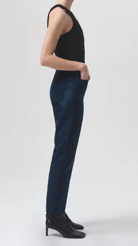 Agolde - Stovepipe Velvet High Rise Slim Straight Jeans