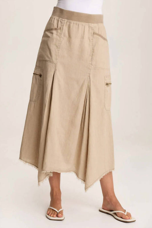 Xcvi - Doak Sharkbite Hem And Cargo Pockets Skirt
