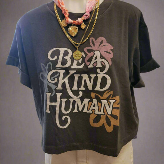 Girl Dangerous - Women's Be A Kind Human Cropped Top