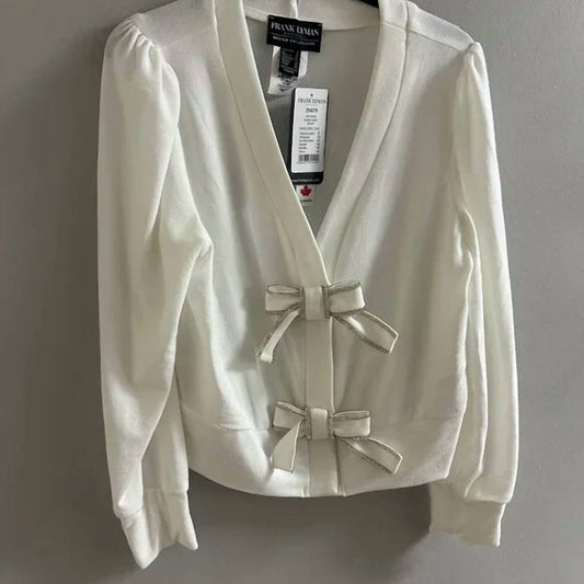 Frank Lyman - Women's Bow Cardigan