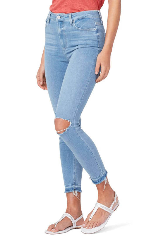 Paige - Margot Ripped Crop Skinny Jean