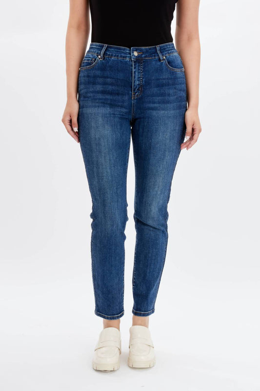 Frank Lyman - High Waisted Ankle Length Jean