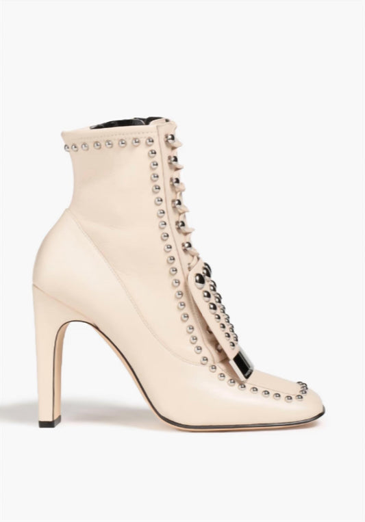 Sergio Rossi - Women's Studded Stretch-leather Ankle Boots