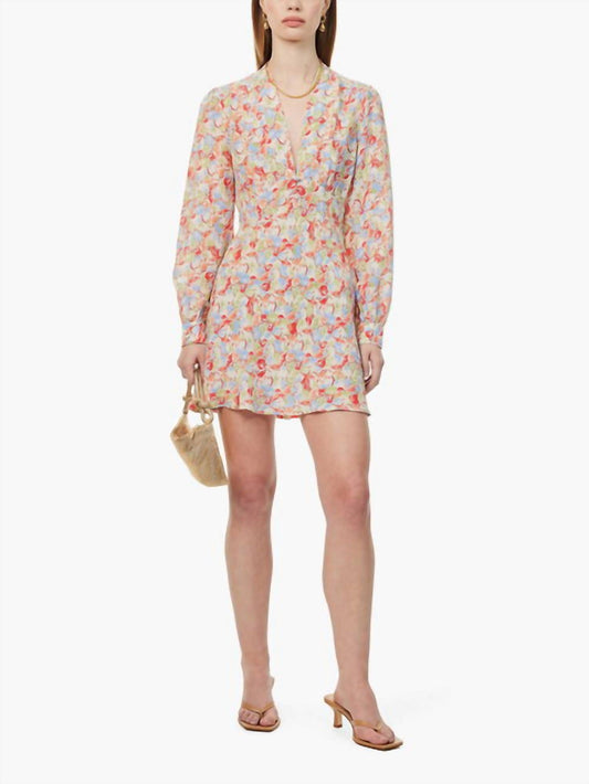 Rixo - Hebe V-neck Floral Mini Dress